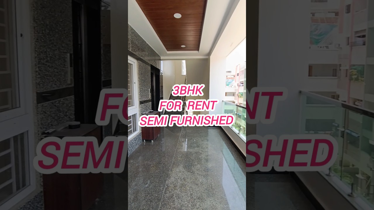 3bhk flat for RENT only vegitarian family semi furnished madinaguda 9030883574 details in commentBox