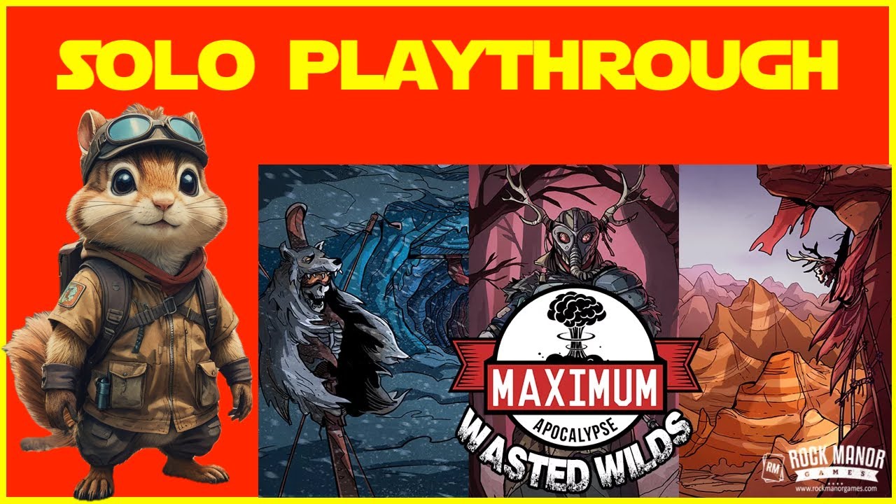 Maximum Apocalypse solo board game playthrough | watch | learn | play |