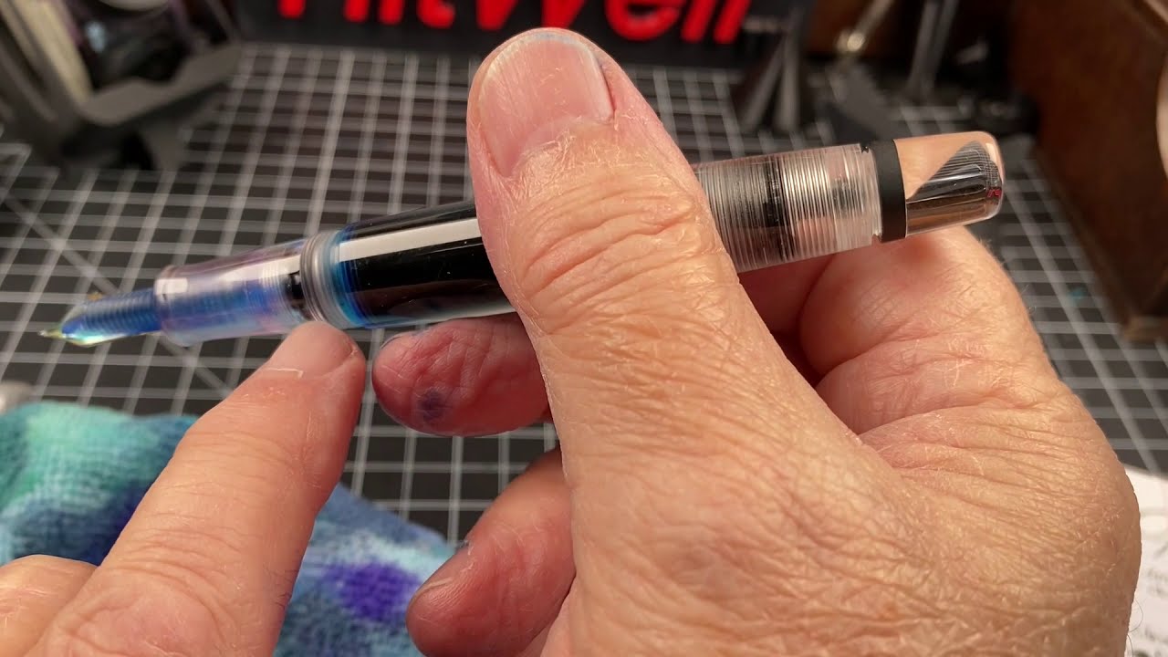OGG Flex Fountain Pens # 75: Opus 88 Clear Demonstrator with Flex Nib Factory nib/feed