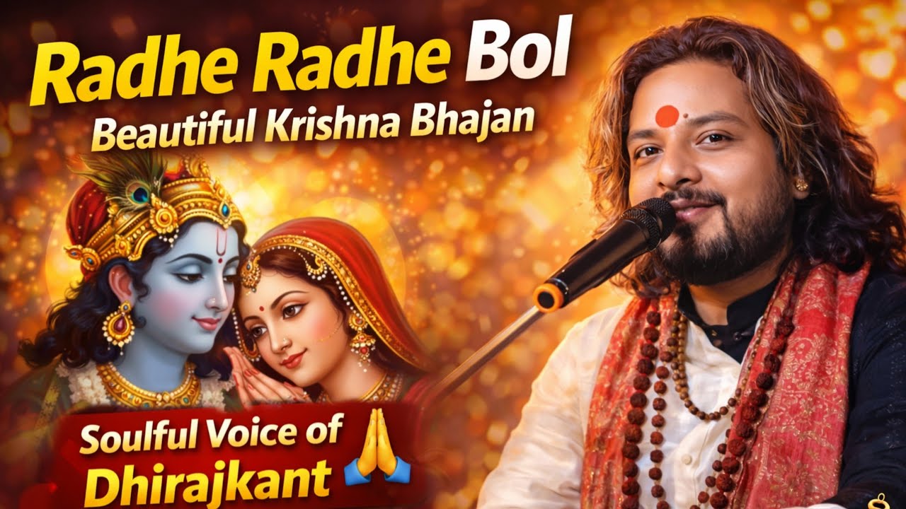 Radhe Radhe Bol | Beautiful Krishna Bhajan | Soulful Voice of Dhirajkant