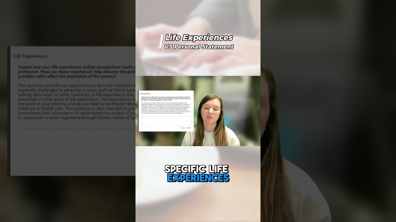 Life Experiences Essay for CASPA The Same as Your PA School Personal Statement?