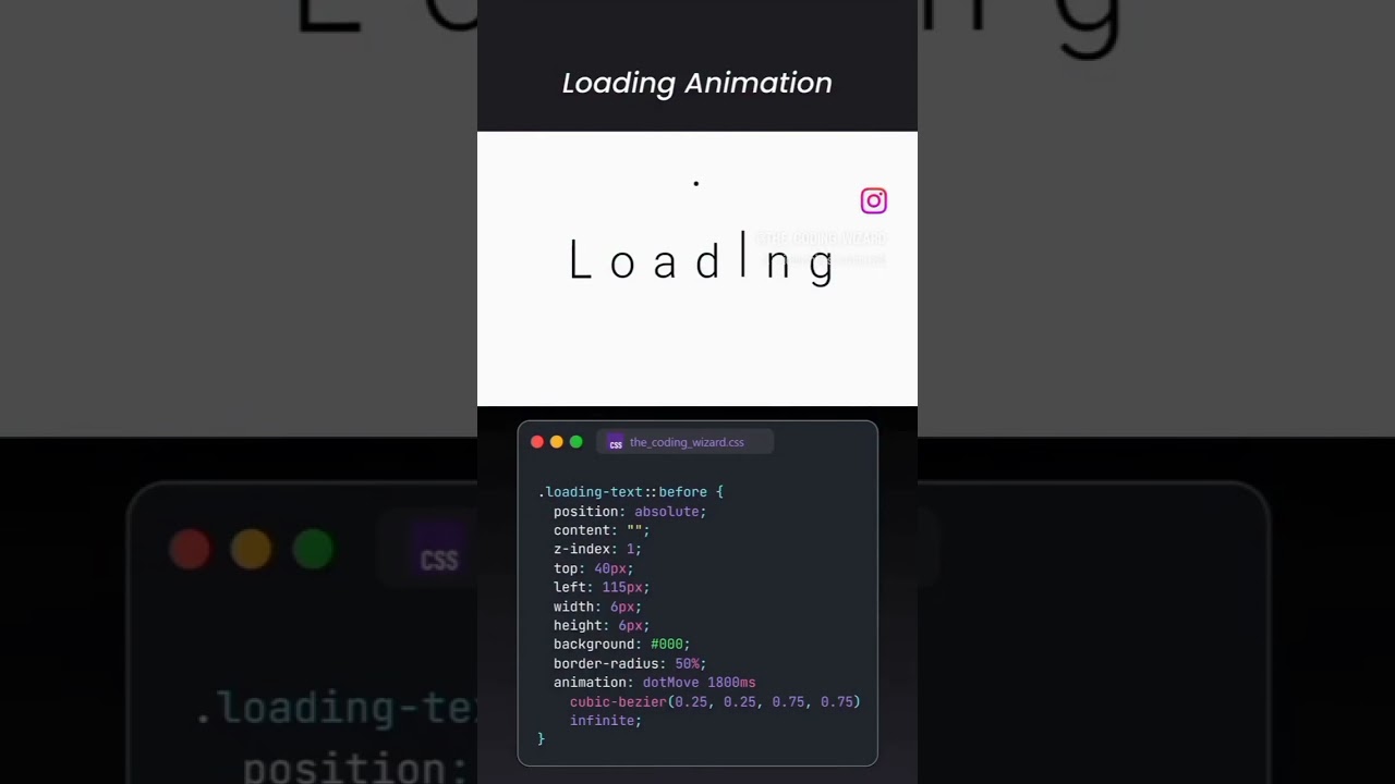 Create Smooth CSS Loading Animation | Modern HTML CSS Preloader |Web Design UI Effects 2025 #coding