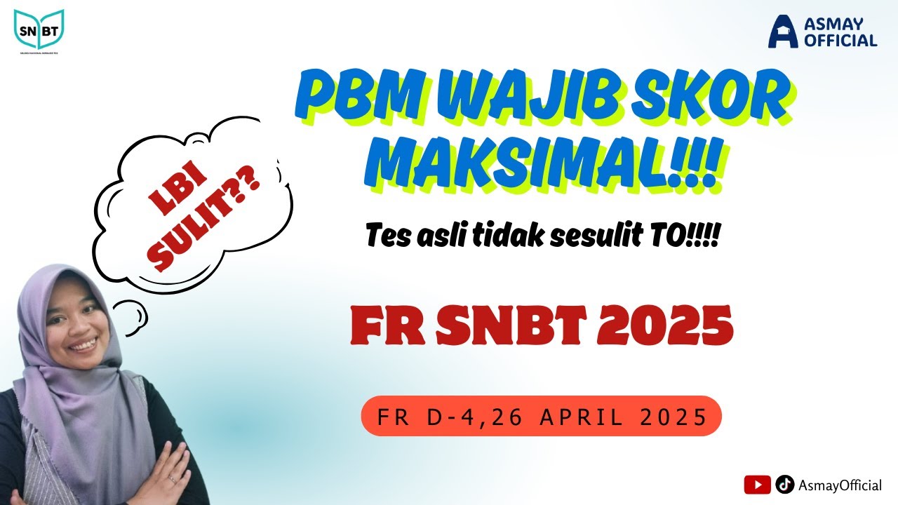 FR D-4!! BOCORAN SOAL SNBT 2025 | PBM  #snbt2025  #pejuangptn2025     #tps
