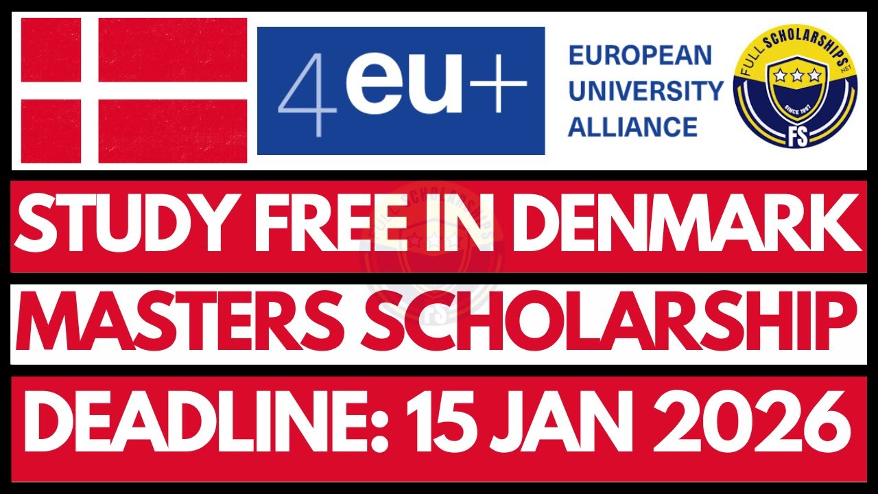 NO APPLICATION FEE | NO IELTS | Fully Funded Masters in Denmark | How to Apply Denmark Scholarships