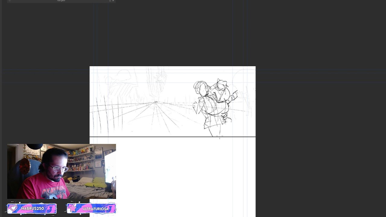 Manga Rough Drafts Day - Vibes and Concentration 【作画配信】【drawing stream】