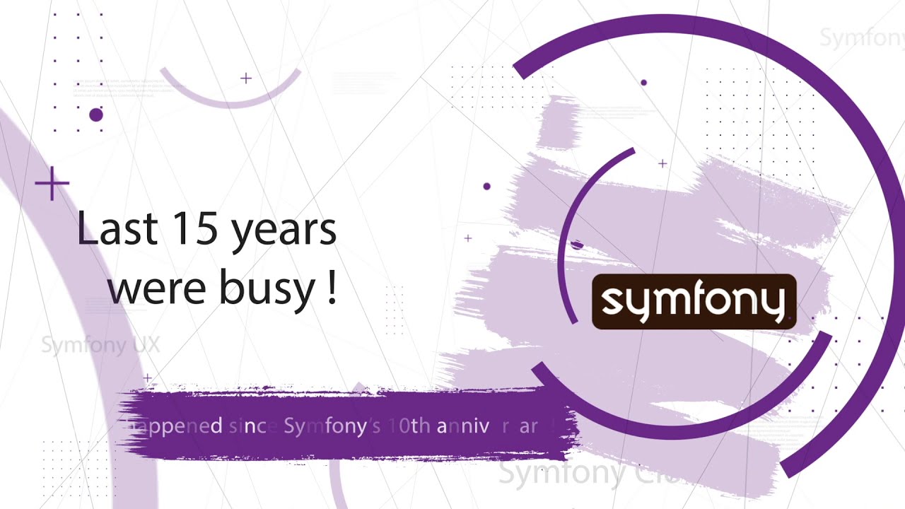 Symfony's 15th anniversary