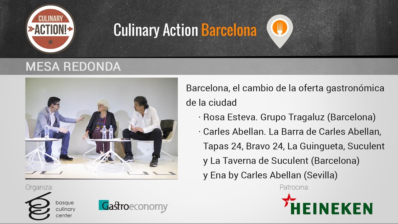 Barcelona, el cambio de la oferta gastronómica Culinary Action Barcelona 2017