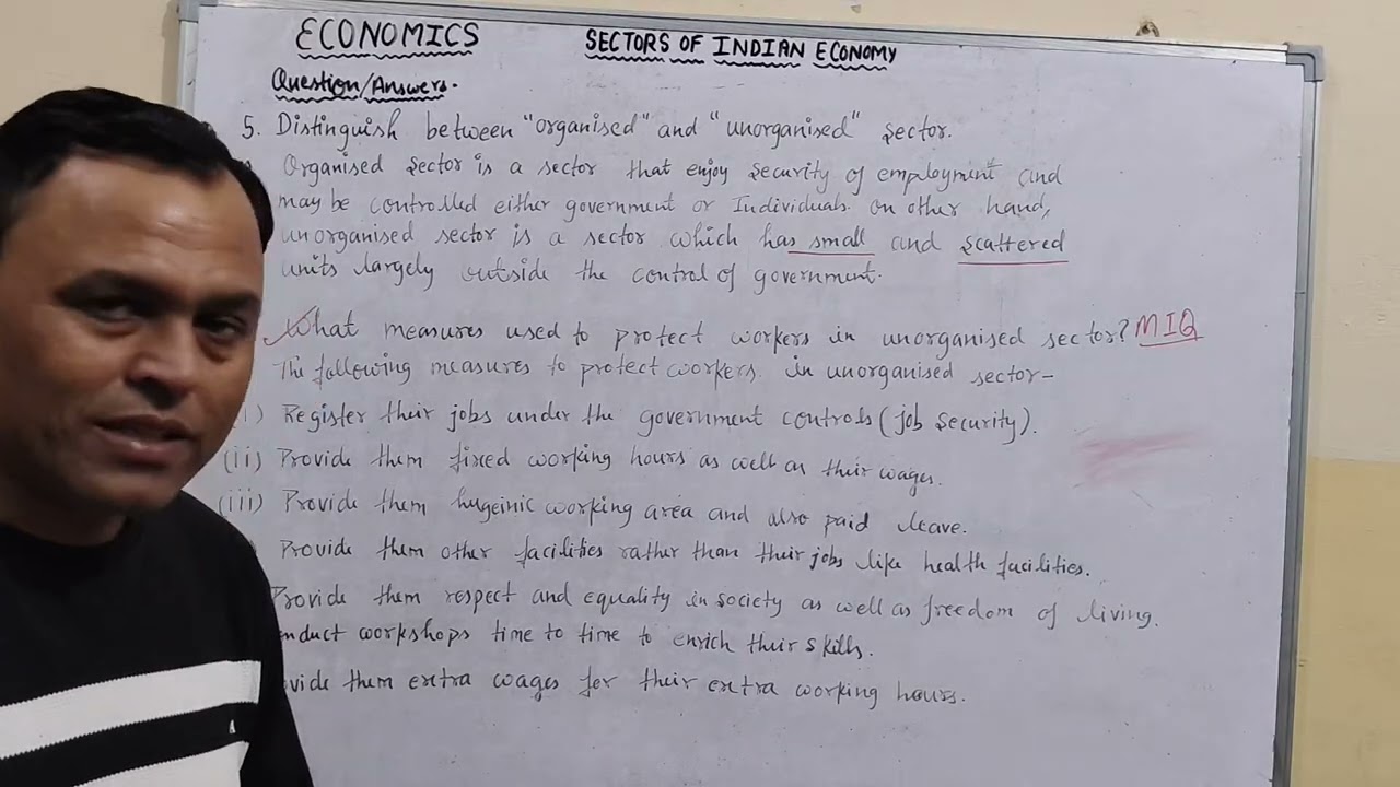Part -3,Book-Econimics(Important Questions, PYQS),Chapter-2(Sectors of Indian Economy), Board Series