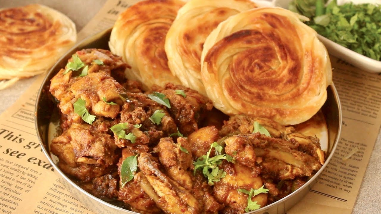 Chicken Sukka with Bun Paratha 😍 Recipe By Chef Hafsa