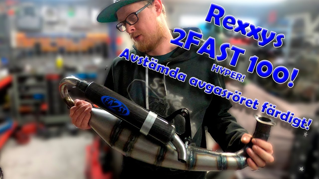 Rexxys 2FAST 100cc Aerox - BYGGSERIE - DEL 23 -  AVSTÄMDA AVGASRÖRET FÄRDIGT!