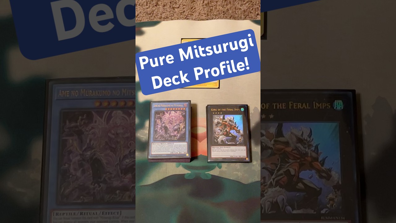 1-Minute Deck Profiles: Pure Mitsurugi! | Yugioh Short #yugioh