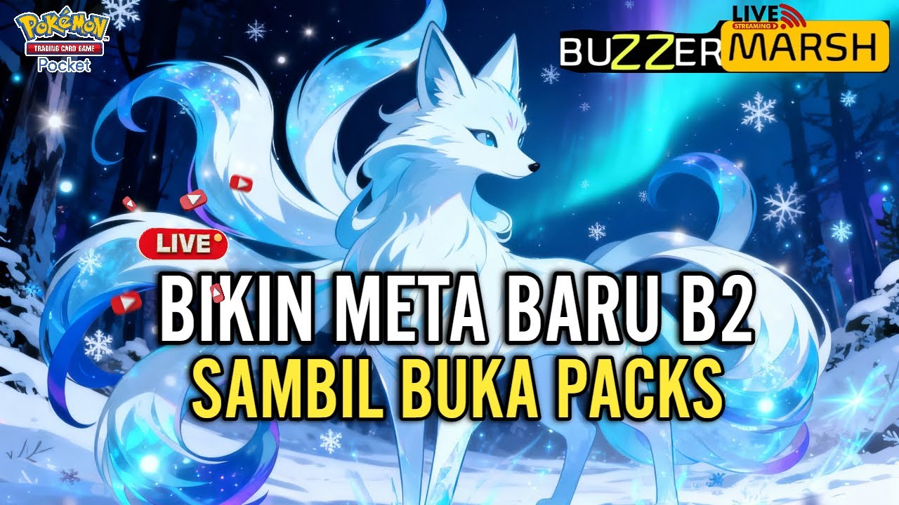 LIVE 🔴BUKA PACK B2 SAMBIL BIKIN DECK ANTI META- POKEMON TCG POCKET