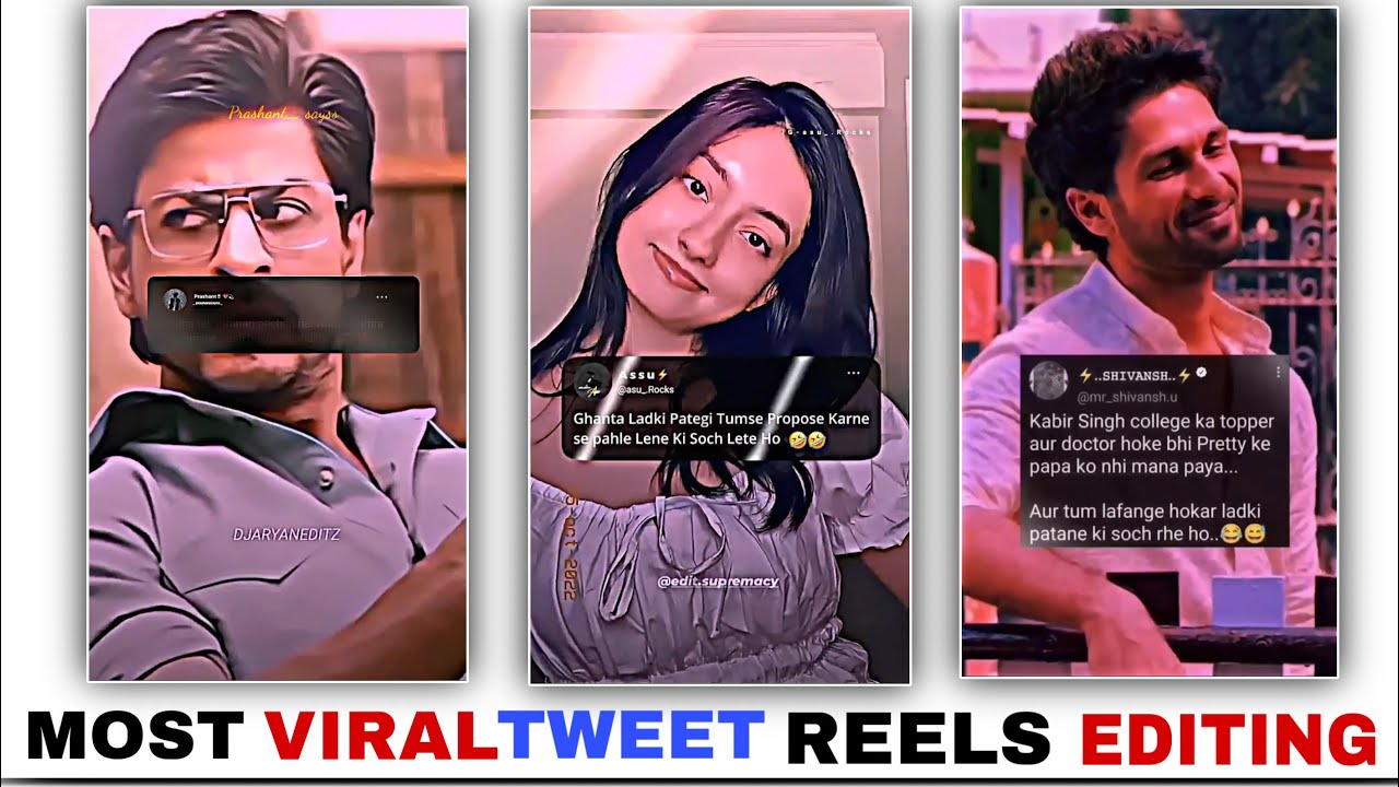 😱Instagram viral tweet shining reels editing |viral tweet reels editing |tweet effect reels editing