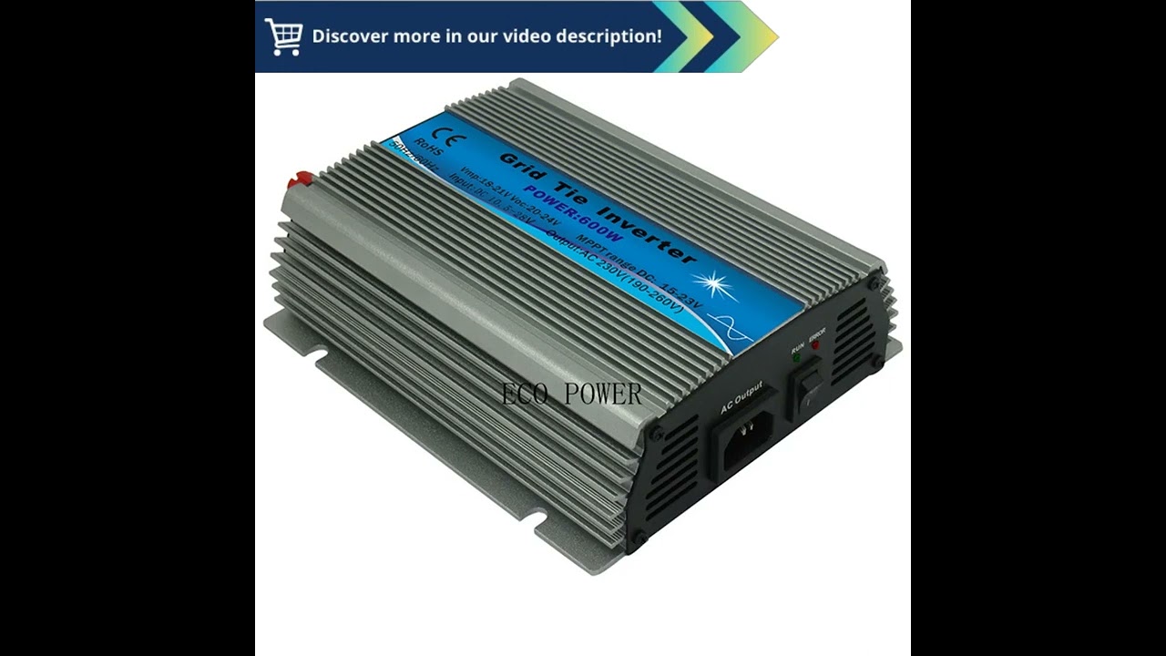 Harness Solar Power with the Ultimate 600W Grid Tie Inverter!