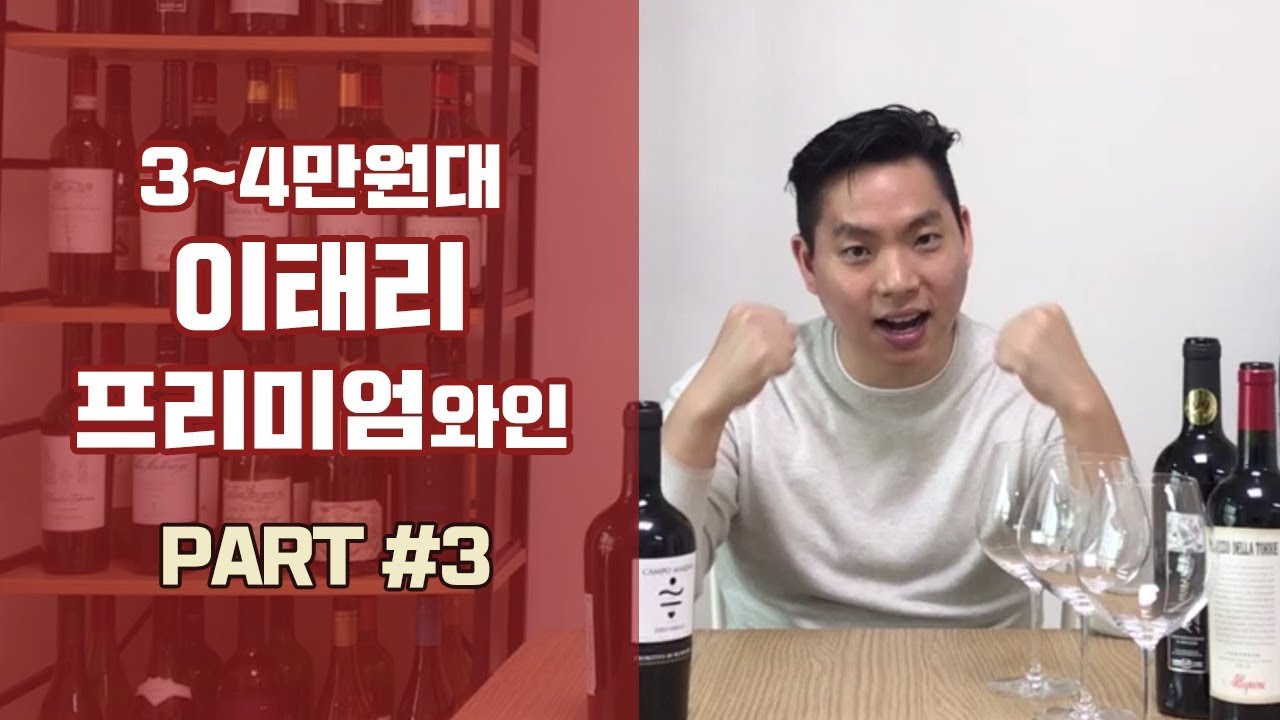 [와미남] 3~4만원대 이태리 가성비 프리미엄와인 Top3 추천! Part 3/3 (리뷰 및 설명, 구매처)