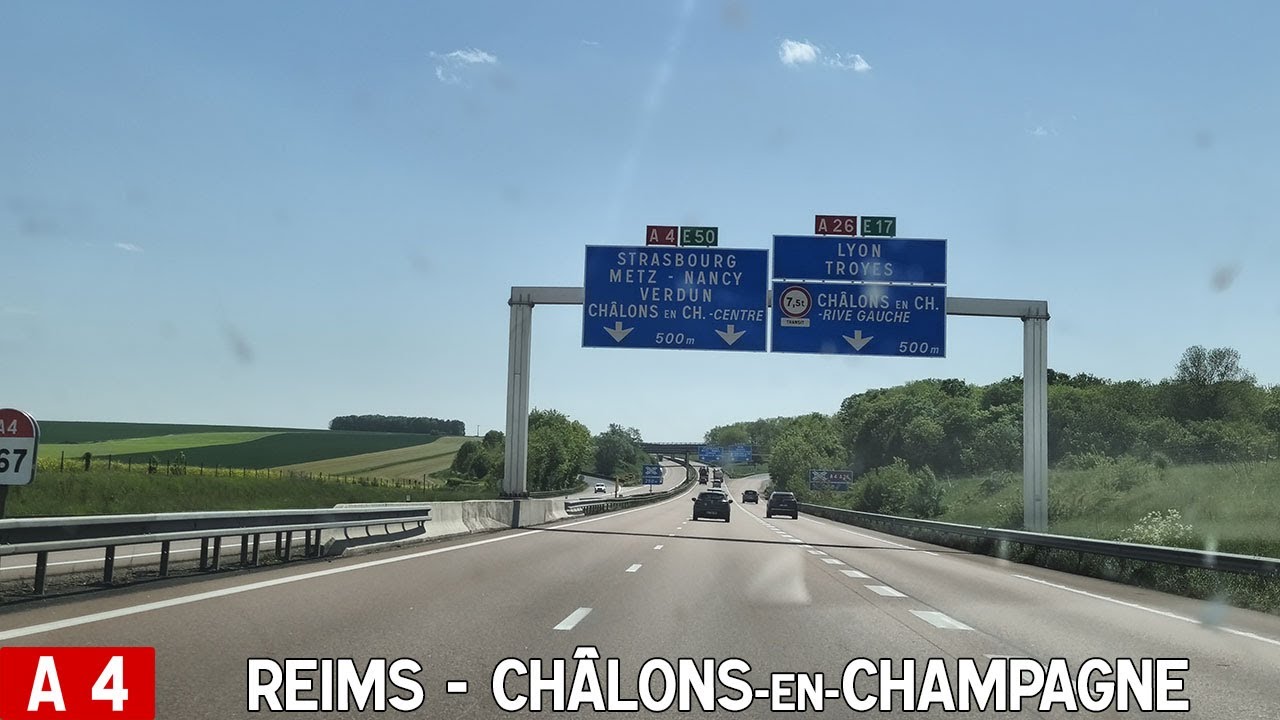 A4 | Reims - Châlons-en-Champagne [France Timelaps]