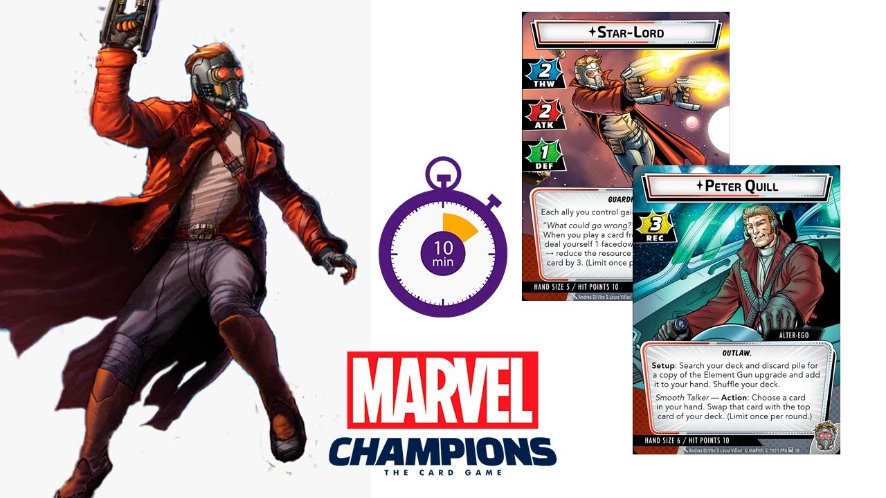 MARVEL CHAMPIONS | Aprende a jugar con Star Lord en 10 min!