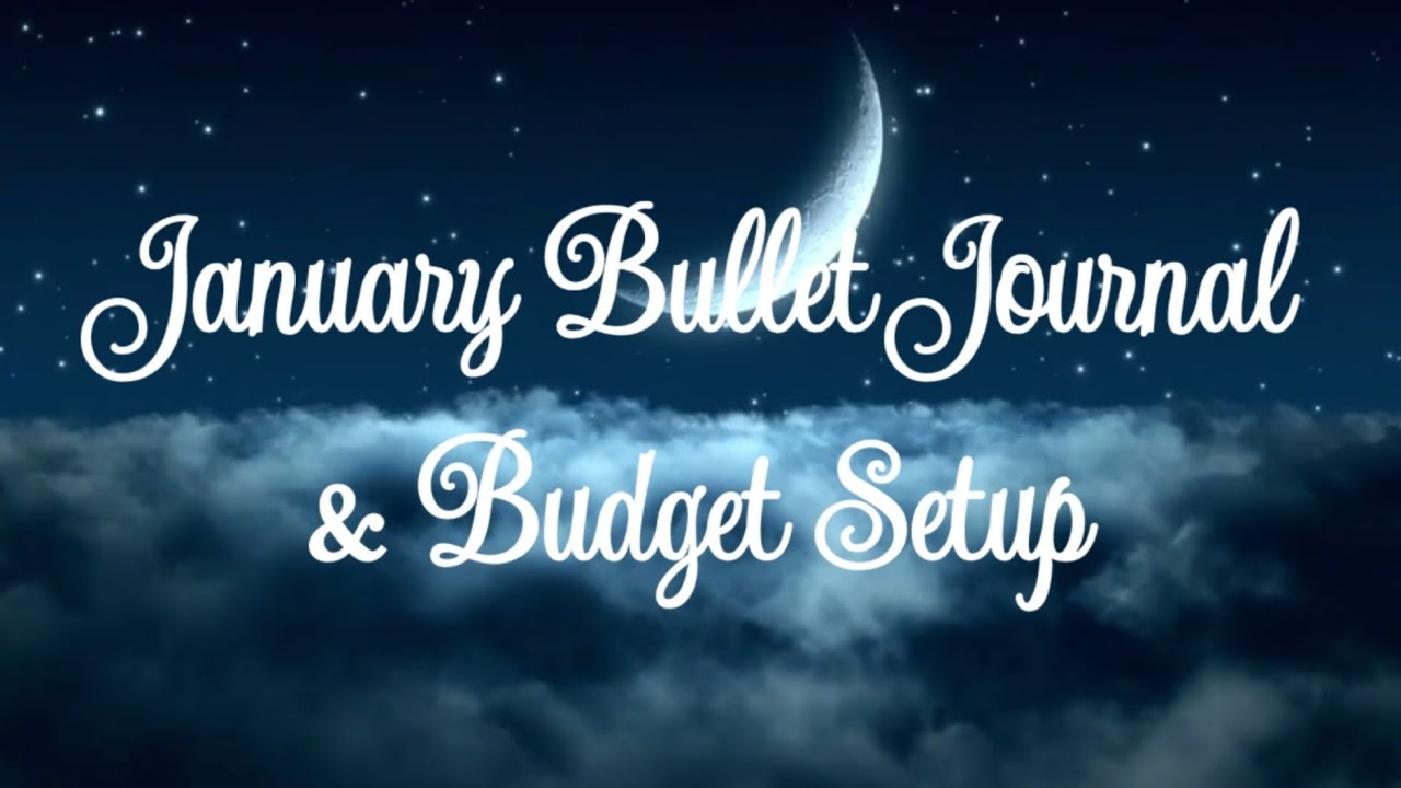 January Budget Setup ❄️ Plan with Me in my Bullet Journal for January ❄️