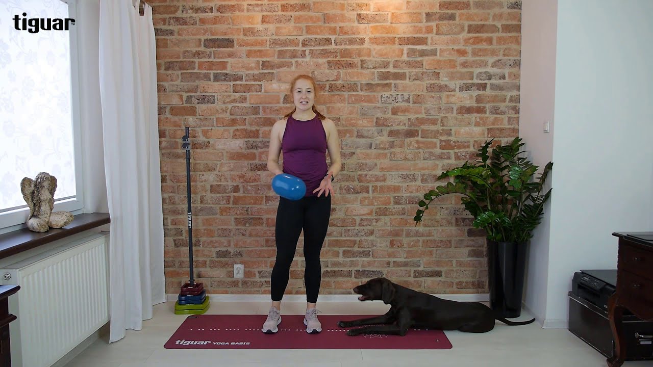 Trening w domu z piłką tiguar ovoball