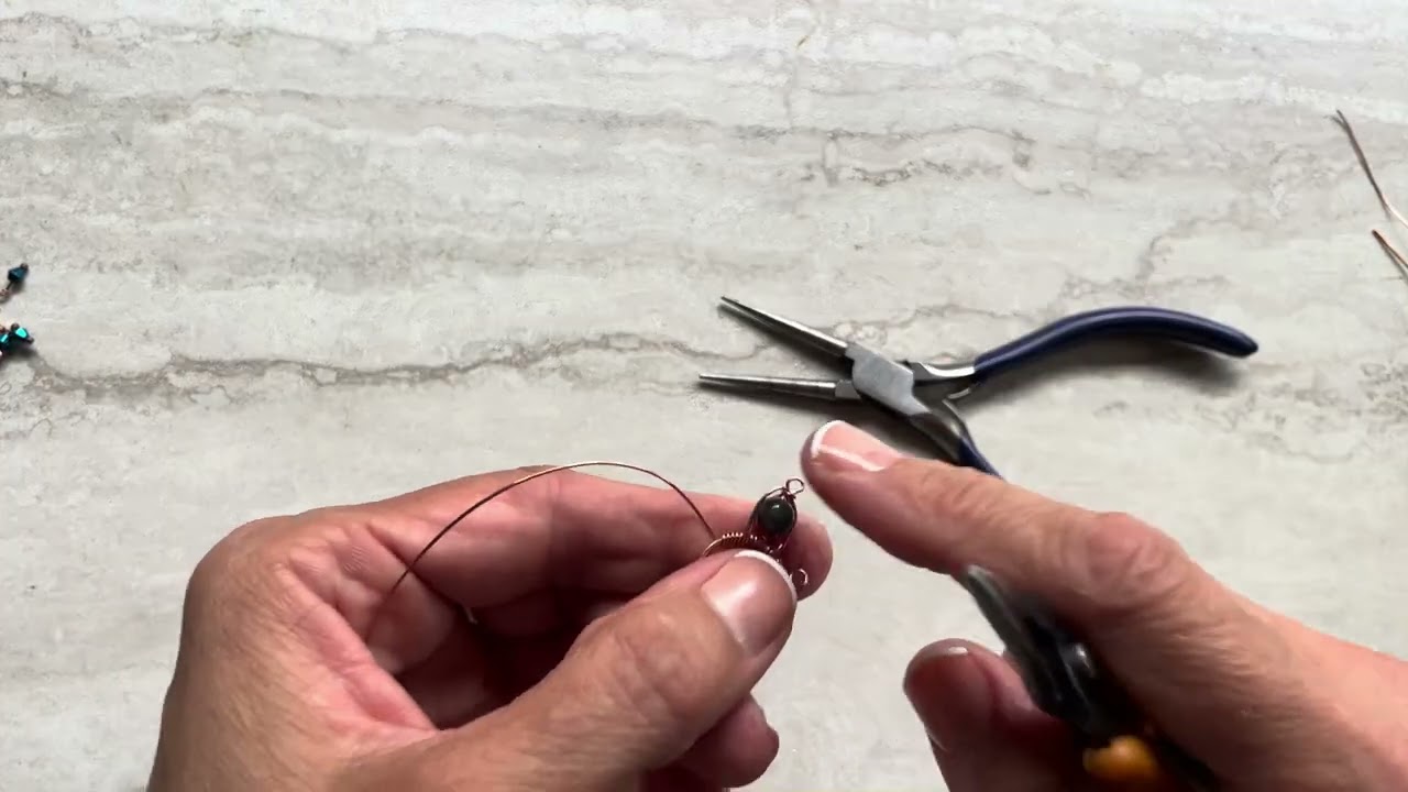 Wire wrapped earrings IDEA tutorial