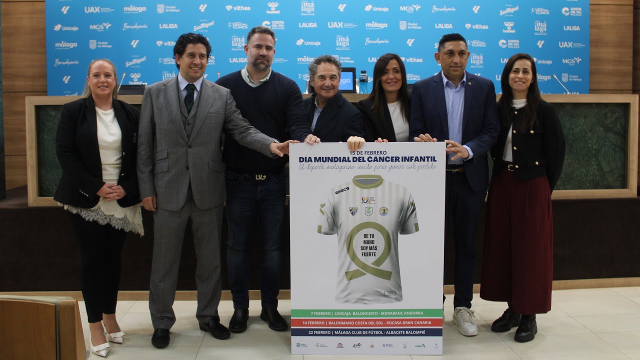 El Málaga CF se suma al partido más importante: ganar al cáncer infantil
