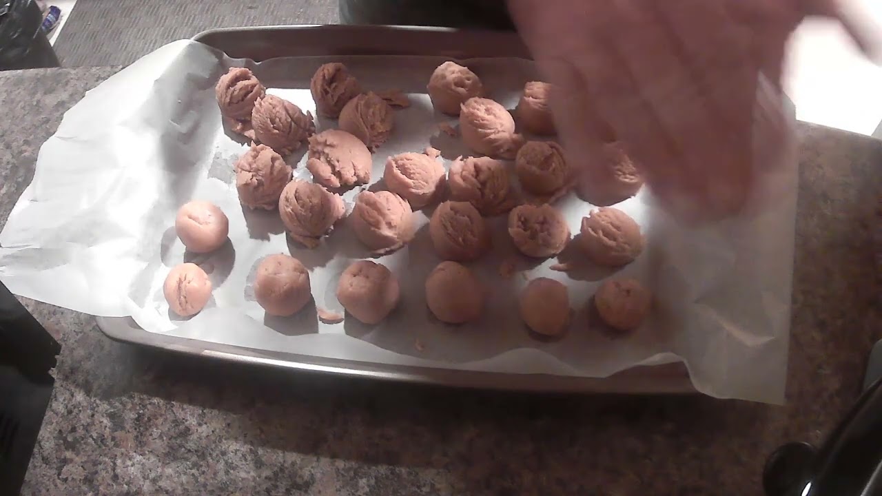 Buckeye candy { 8 oz cream cheese } {16 oz peanut butter  2 cups powder sugar  sugar free chocolate