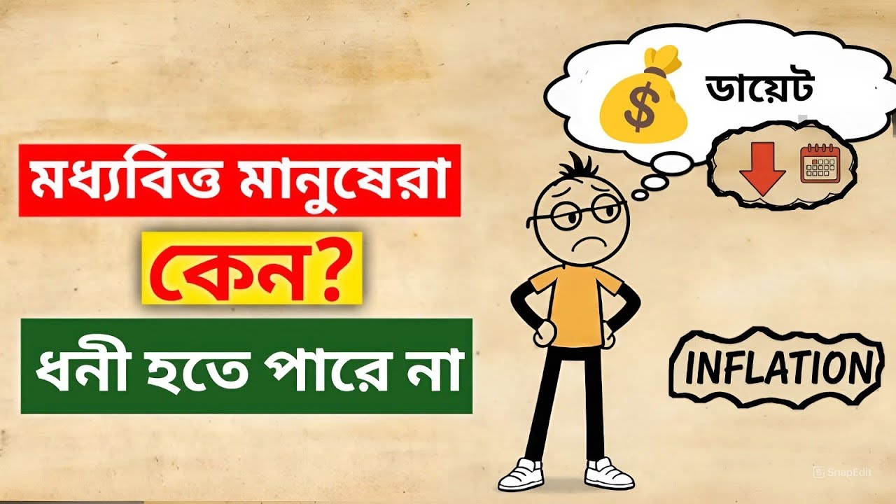 মধ্যবিত্ত কেন সারাজীবন গরিব থাকে? | টাকা ডাবল করার সহজ সূত্র (Rule of 72)
