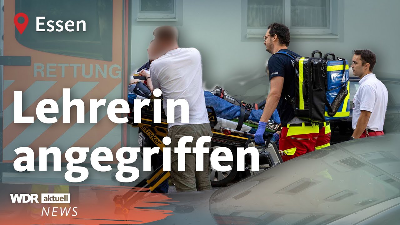 Messerangriff auf Lehrerin in Essen: Täter wurde von der Polizei gefasst | WDR aktuell