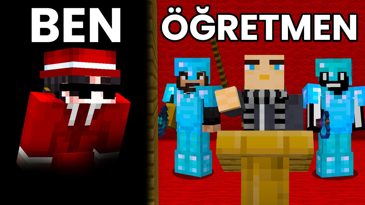 Okulumun Minecraft Sunucusuna Gizlice Girdim