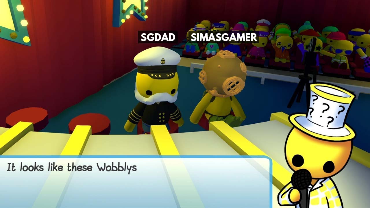 SIMASGAMER AND SGDAD ARE ON TV SHOW in WOBBLY LIFE