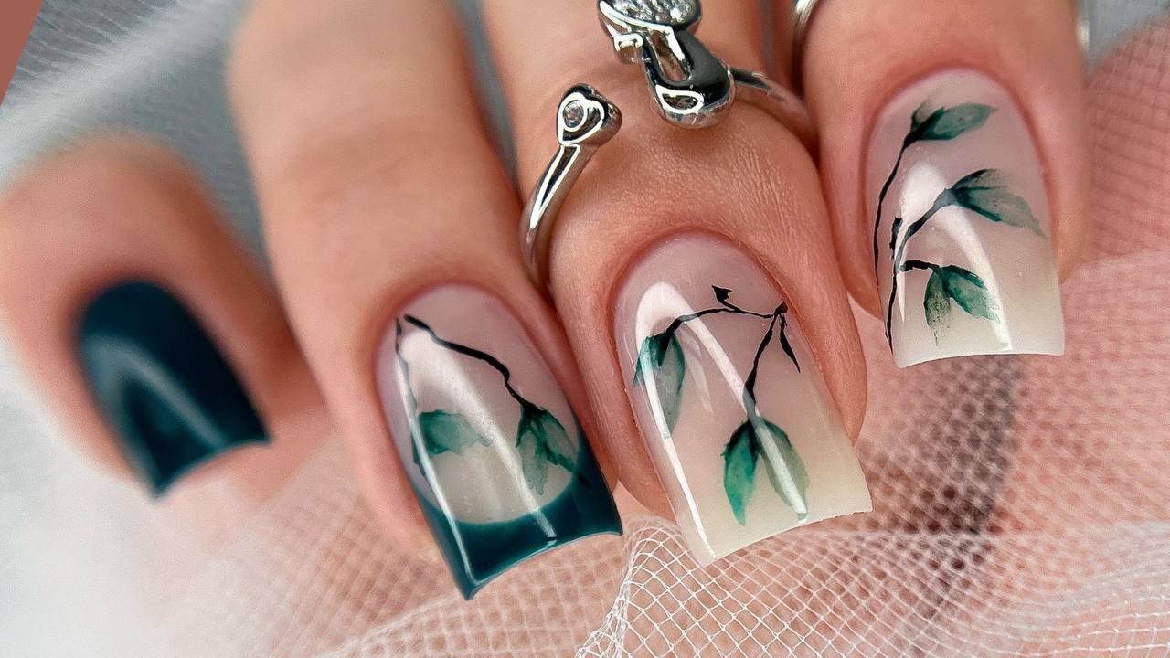 ВЫУЧИ ЭТУ ТЕХНИКУ и будешь как ПРОФИ! Осенний маникюр 2025 акварелью!🍁