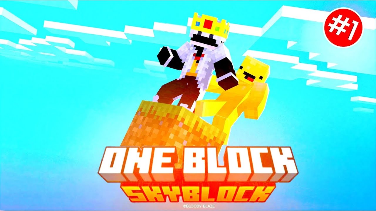 ONE BLOCK with ALOO BHAI… GONE WRONG 😭 | Episode 1 #bloodyblaze #minecraft  #oneblock #aloobhai