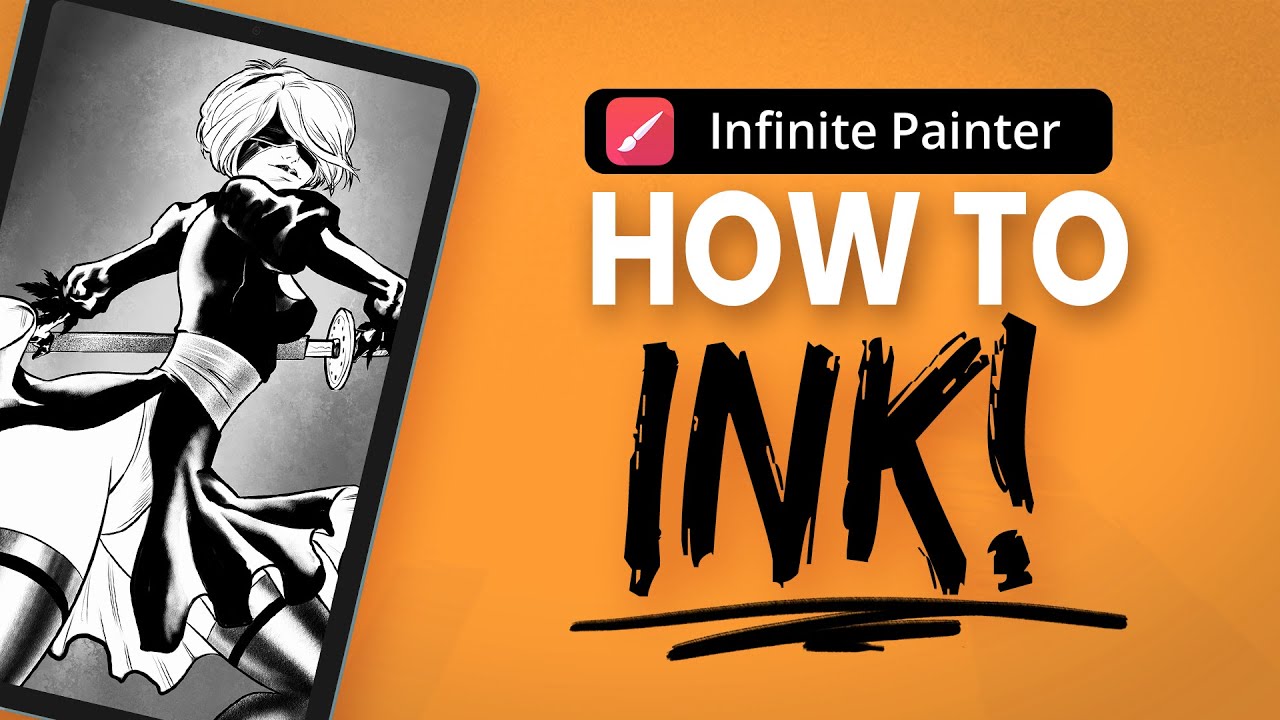 How to Digitally Ink in Infinite Painter | Pro Tutorial