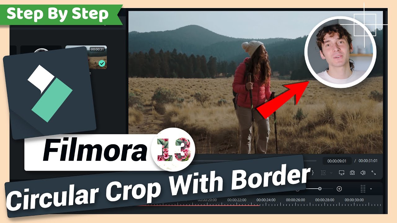 Circular Crop with Border or Stroke | Filmora 13 Tutorial