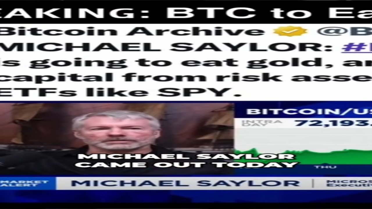 #8 Bitcoin vs Gold  Michael Saylor's Bold Prediction and the Impact on ETFs