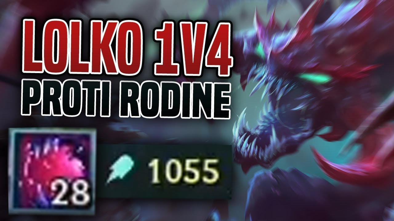 OPĚT PROTI RODINĚ! - 1000 AP 28 stacků! - 1v4 Cho’Gath