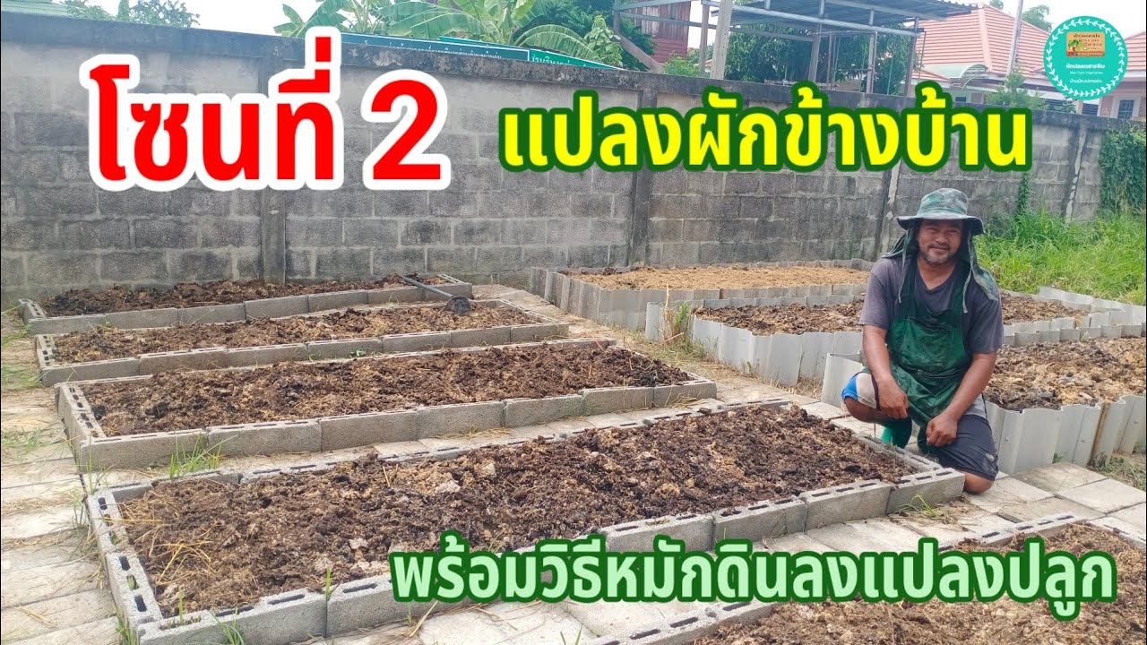 โซนที่ 2 แปลงผักข้างบ้าน | วิธีผสมดิน 