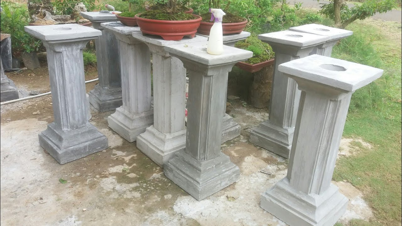 Cara mudah membuat Hong/Pilar untuk Bonsai dari semen