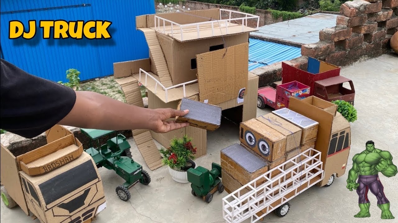 Mini Dj Truck | Mini dj setup | Competition Dj setup loading at-home | how to make dj truck light