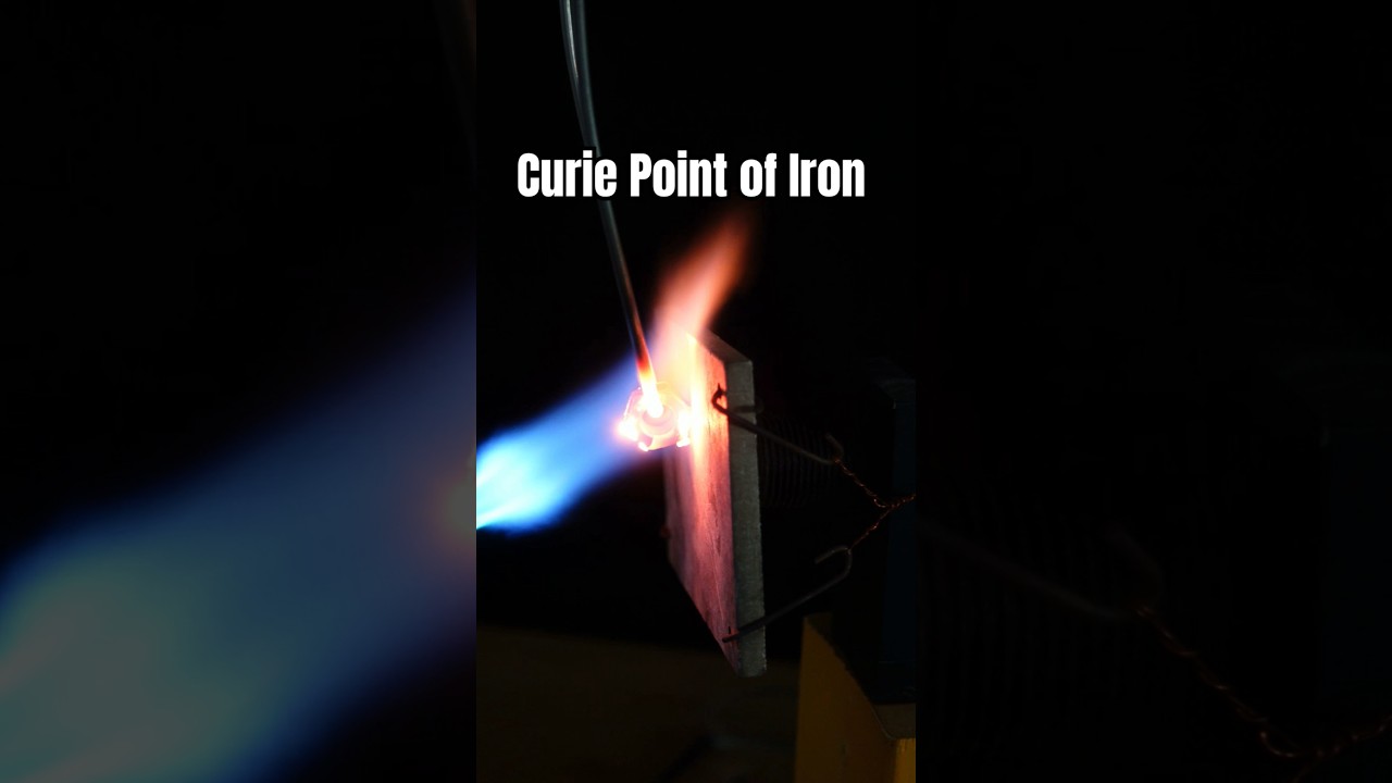 Today we look at how magnetic properties are affected by heat! #physics #stem #science