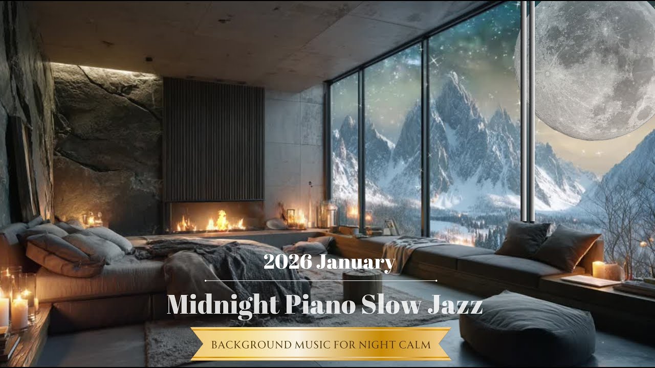 睡眠に誘うリラックススロージャズ ｜癒しBGM | Midnight Jazz & Chill Piano | Relaxing Music for Sleep, Study & Mood