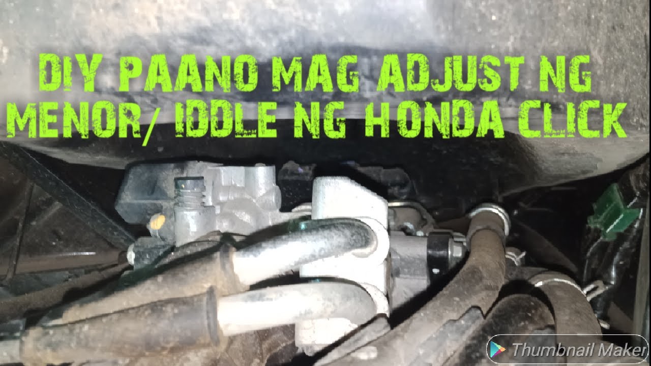 DIY Paano Magadjust ng Menor  | Idle Adjustment | Honda Click 125