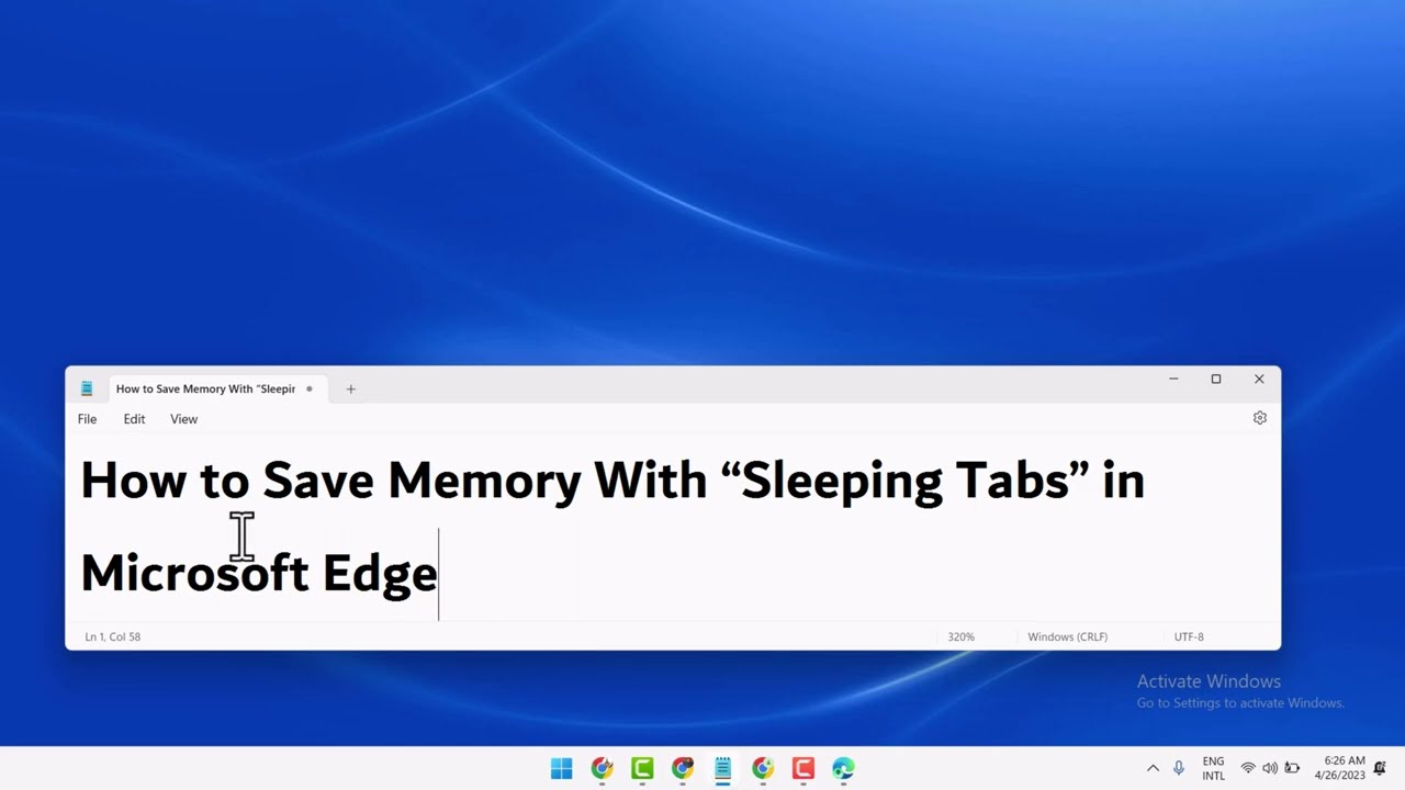 How to Save Memory With &ldquo;Sleeping Tabs&rdquo; in Microsoft Edge