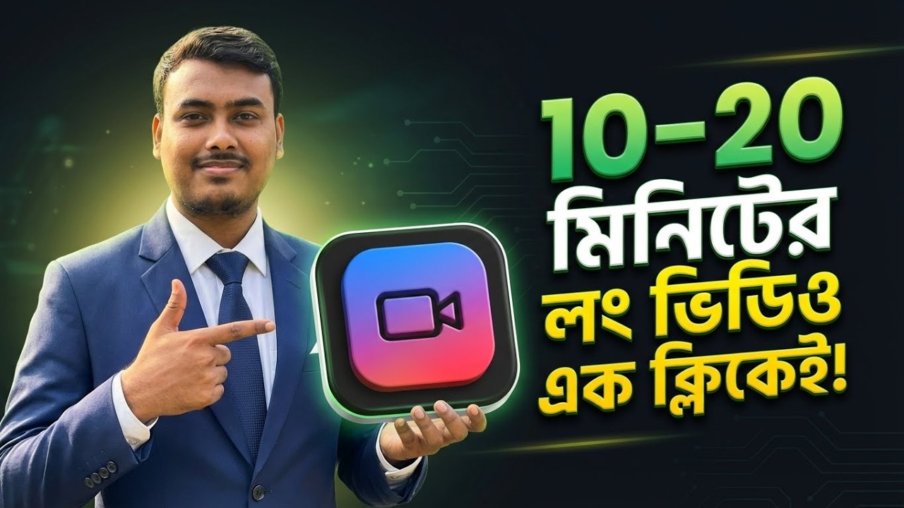 10 থেকে 20 মিনিটের লং ভিডিও বানান এক ক্লিকেই | Create videos with AI using automation
