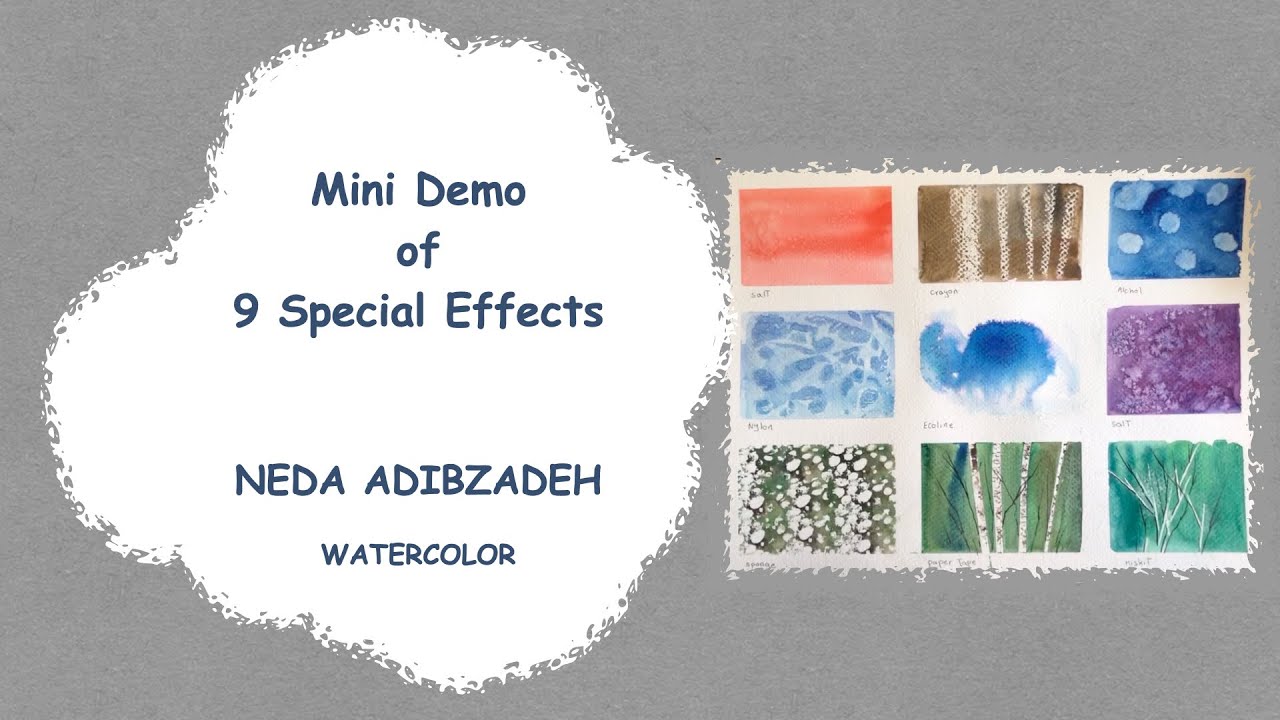 Watercolor Special Effects: Salt, Alcohol, Masking Fluid & More
