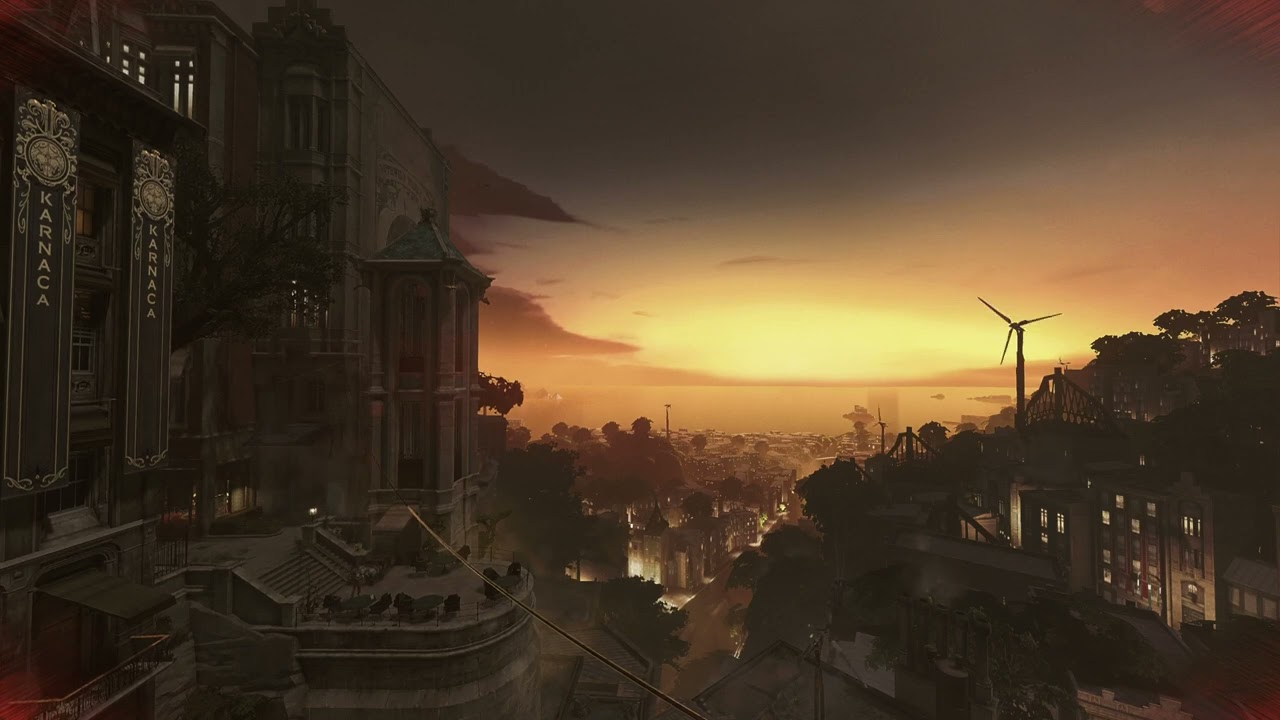 Dishonored Death of the Outsider Ambience | Arriving at Upper Cyria District in the Evening