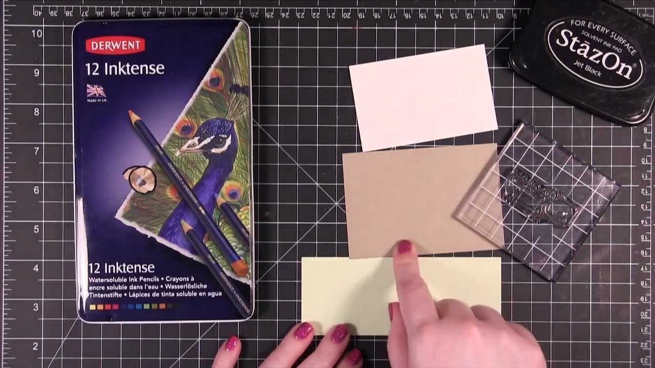 Quick Tip - Derwent Inktense Pencils