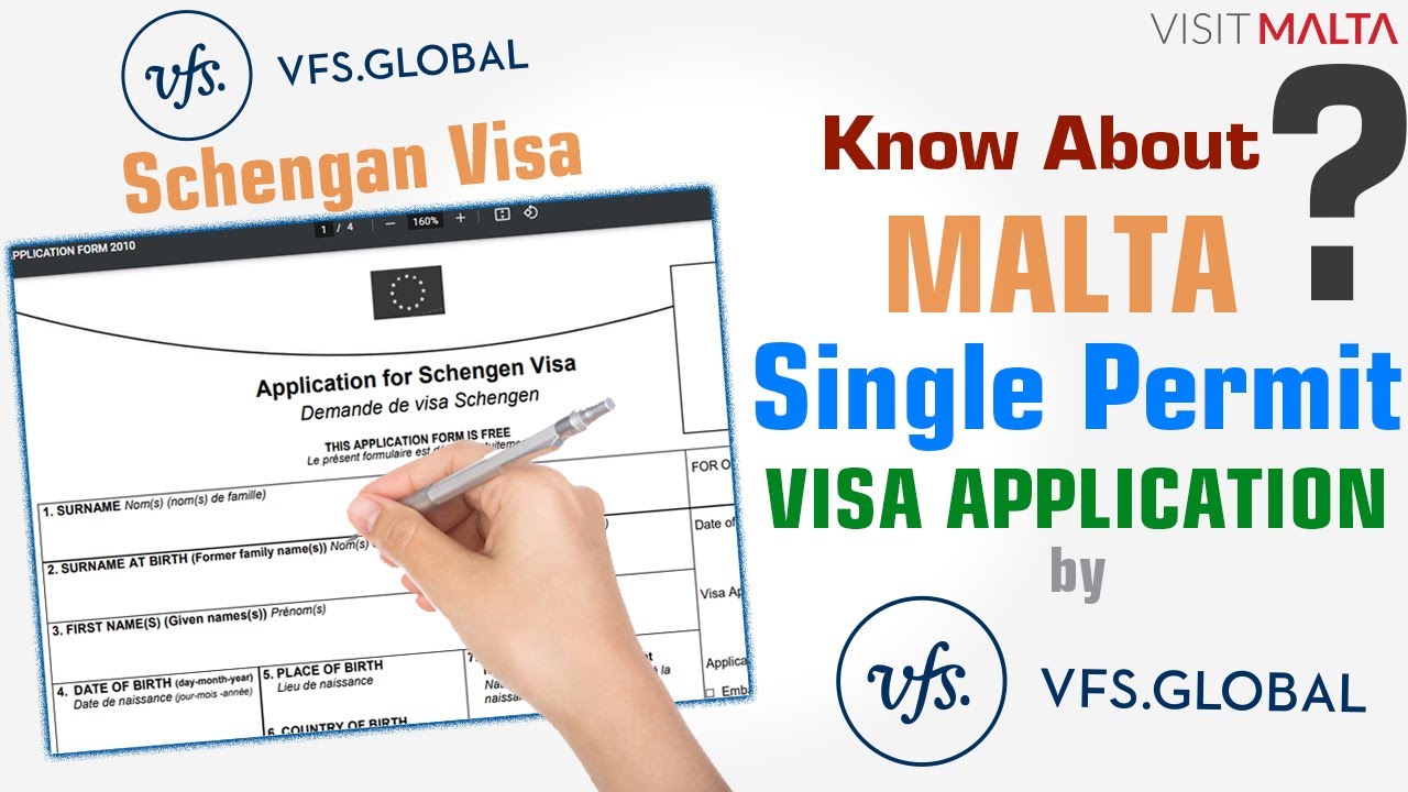 MALTA Work Visa Application by VFS Global, How to Fill Malta Work Visa Form Need by VFS Global Malta