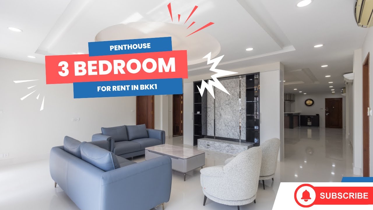 N1446168 - 3 Bedroom Penthouse For Rent in BKK1