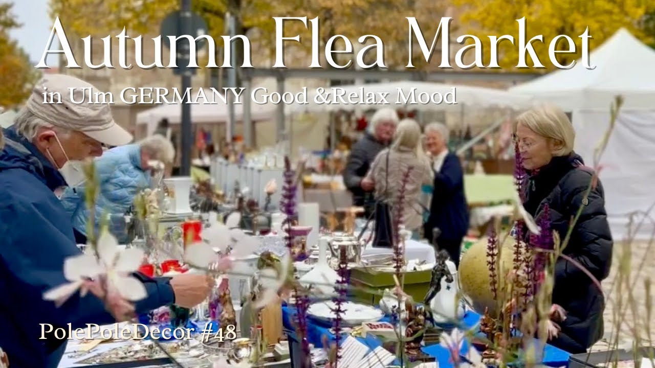#48.🇩🇪A Pleasant Antique Flea Market in Ulm, South Germany - Highly Recommended!